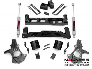 Chevrolet Silverado 1550 2WD Suspension Lift Kit w/ N3 Shocks - 5" Lift - Aluminum Knuckles
